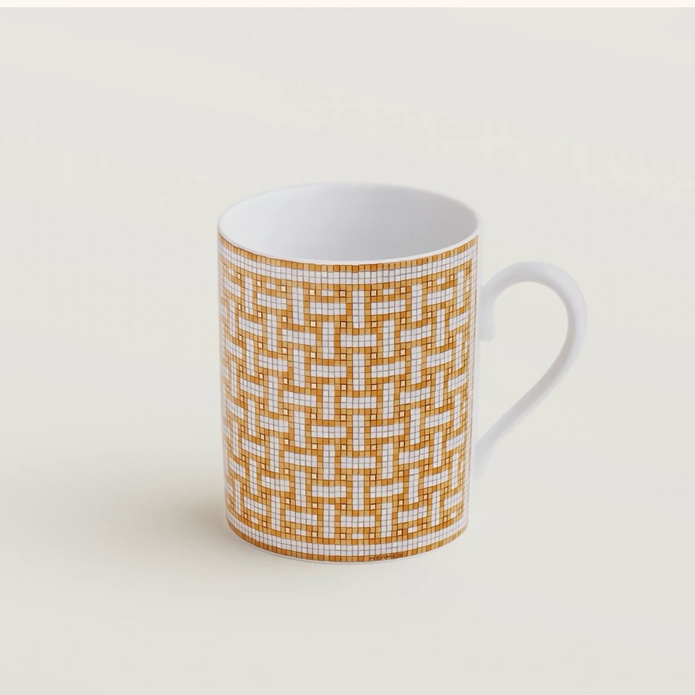 100% AUTHENTIC HERMES MOSAIQUE AU 24 GOLD MUG